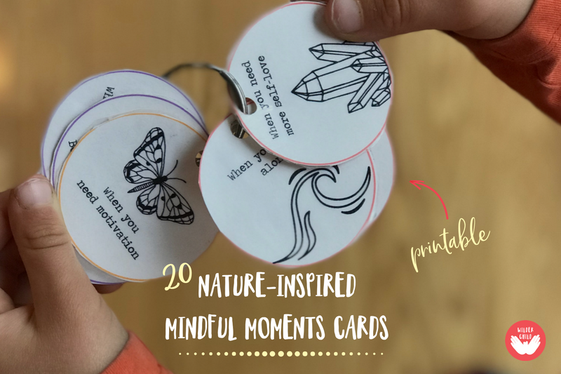 20 Nature-Inspired Mindful Moments Cards